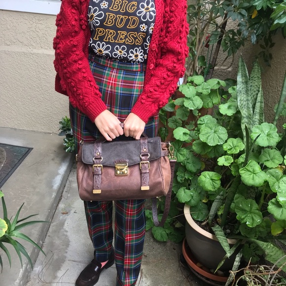 Vintage brown Cynthia Rowley leather bag - Picture 1 of 15